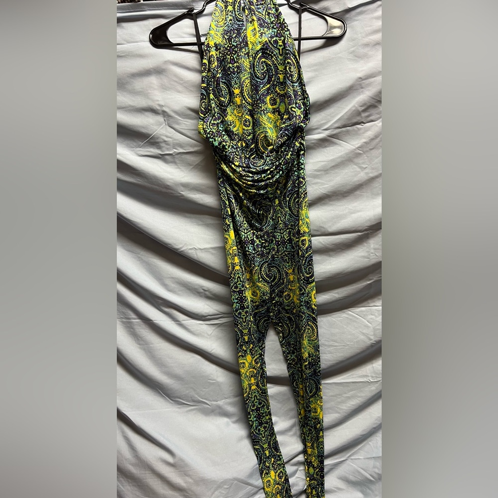 Vibrant Paisley Print Jumpsuit